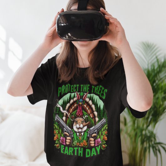 gewapende Thanksgiving wreker T-shirt