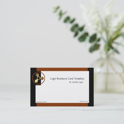 Gewas Circles Gold Circles Logo Visitekaartje (Staand voorkant)