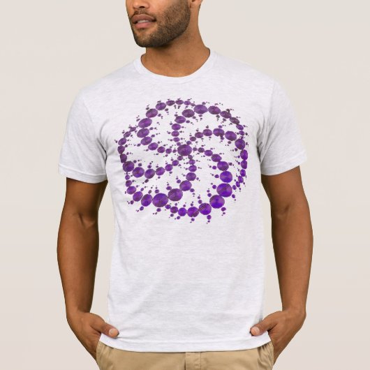 Gewas Cirkel Paars T-shirt (Voorkant)