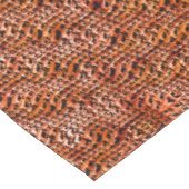 Gewas- en golfkoraaljutenmazen, oranje en rood tafelkleed (Gekanteld)