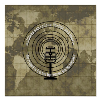 Gewas geleid door Impulse Latijnse Citaat Perfect Poster