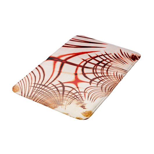 Gewas rode bruine vlokken, verouderd effect badmat (Gekanteld)