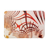 Gewas rode bruine vlokken, verouderd effect badmat (Voorkant)