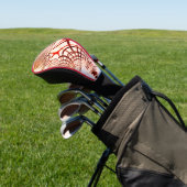 Gewas rode bruine vlokken, verouderd effect golfheadcover (Insitu)