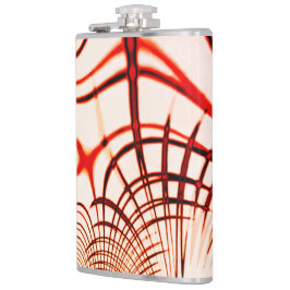 Gewas rode bruine vlokken, verouderd effect heupfles