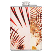 Gewas rode bruine vlokken, verouderd effect heupfles (Achterkant)