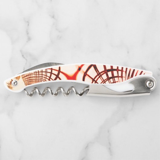 Gewas rode bruine vlokken, verouderd effect kurkentrekker (Achterkant)