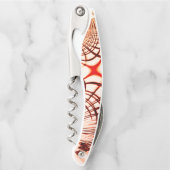 Gewas rode bruine vlokken, verouderd effect kurkentrekker (Voorkant)