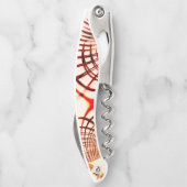 Gewas rode bruine vlokken, verouderd effect kurkentrekker (Achterkant)