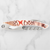 Gewas rode bruine vlokken, verouderd effect kurkentrekker (Voorkant)