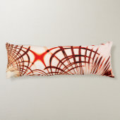 Gewas rode bruine vlokken, verouderd effect lichaamskussen (Achterkant)