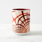 Gewas rode bruine vlokken, verouderd effect mok (Midden)