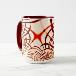 Gewas rode bruine vlokken, verouderd effect mok