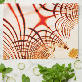 Gewas rode bruine vlokken, verouderd effect theedoek