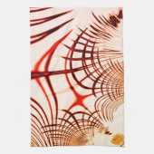 Gewas rode bruine vlokken, verouderd effect theedoek (Verticaal)