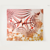 Gewas rode bruine vlokken, verouderd effect wandkleed (Voorkant (horizontaal))