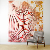 Gewas rode bruine vlokken, verouderd effect wandkleed (In situ)