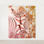 Gewas rode bruine vlokken, verouderd effect wandkleed (Voorkant)