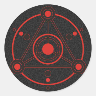 gewascirkel IV zwarte spier Ronde Sticker