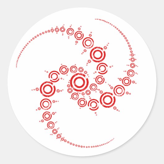 gewascirkel ronde sticker (Voorkant)