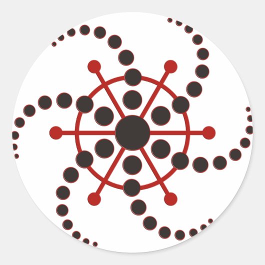 gewascirkel VII Ronde Sticker (Voorkant)