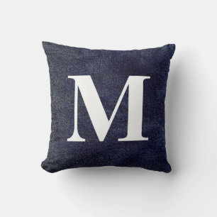 Gewassen Denim Design #7 met Monogram Kussen