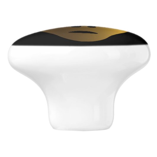 Gewassen Gouden Ancient Alien Keramische Knop (Zijkant)