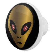 Gewassen Gouden Ancient Alien Keramische Knop (Rechts)