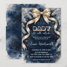 Gewassen Navy Blauwe Winter Gouden Boog Constellat