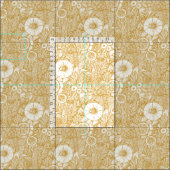 gewassen NC Gold Fabric Stof (Delen)
