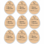 Gewassen of Ongewassen Eiersticker Verzamelingsdat Sticker (Voorkant)