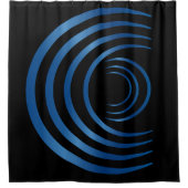 Gewassen - Ouderlijk buitenaardse blauwe buitenaar Douchegordijn (Voorkant)