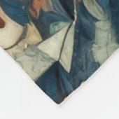 Gewatteerd Abstract bloemontwerp Fleece Deken (Hoek)