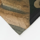 Gewatteerd Abstract Boerderij Landschap Fleece Deken (Hoek)