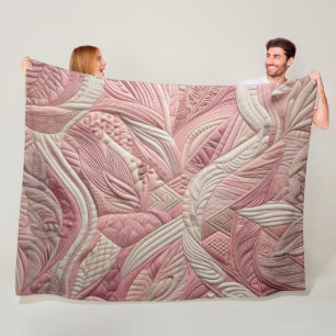 Gewatteerd abstract ontwerp fleece deken