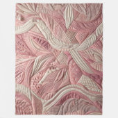Gewatteerd abstract ontwerp fleece deken (Voorkant)
