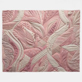 Gewatteerd abstract ontwerp fleece deken (Voorkant (Horizontaal))