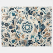 Gewatteerd abstract ontwerp fleece deken (Voorkant (Horizontaal))