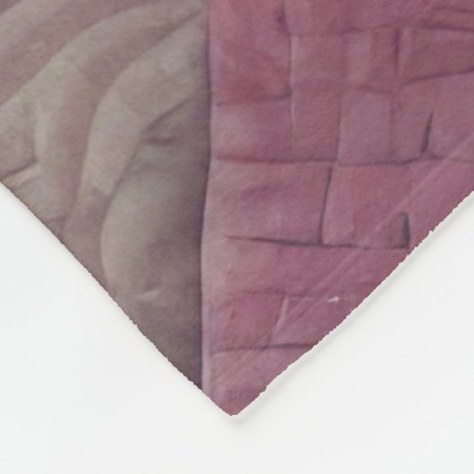 Gewatteerd abstract ontwerp fleece deken (Hoek)