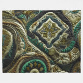 Gewatteerd abstract ontwerp fleece deken (Voorkant (Horizontaal))