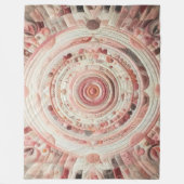 Gewatteerd abstract ontwerp fleece deken (Voorkant)