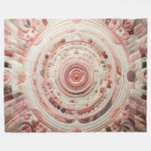 Gewatteerd abstract ontwerp fleece deken (Voorkant (Horizontaal))