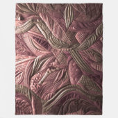 Gewatteerd abstract ontwerp fleece deken (Voorkant)