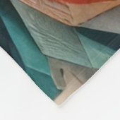Gewatteerd abstract ontwerp fleece deken (Hoek)
