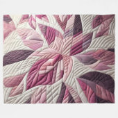 Gewatteerd abstract ontwerp fleece deken (Voorkant (Horizontaal))