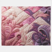 Gewatteerd abstract ontwerp fleece deken (Voorkant (Horizontaal))