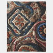 Gewatteerd abstract ontwerp fleece deken (Voorkant)