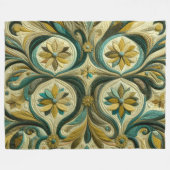 Gewatteerd abstract ontwerp fleece deken (Voorkant (Horizontaal))