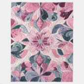 Gewatteerd abstract ontwerp fleece deken (Voorkant)