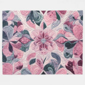 Gewatteerd abstract ontwerp fleece deken (Voorkant (Horizontaal))